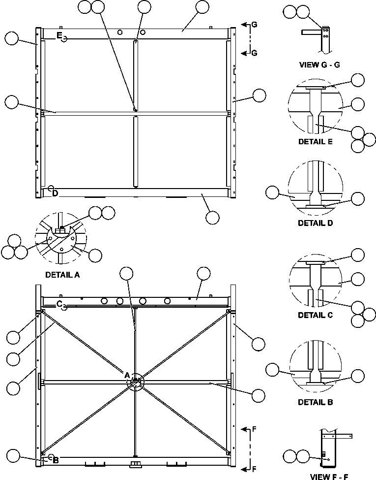 AIR BAFFLE, TOP BF2444 KOMATSU
