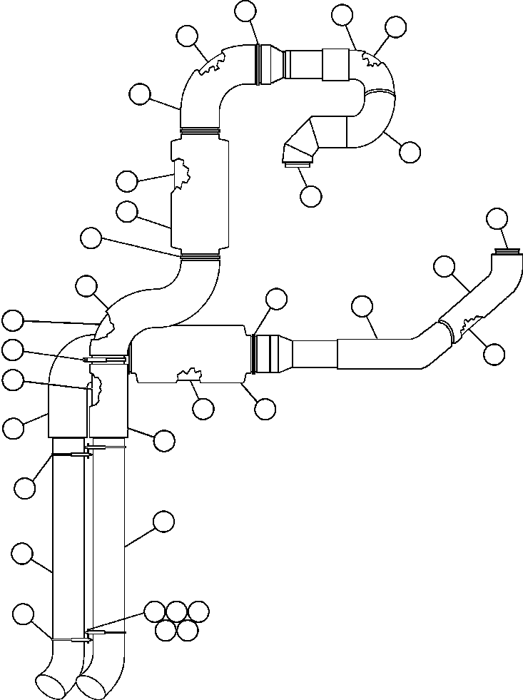 MUFFLER, EXHAUST PB7906 KOMATSU