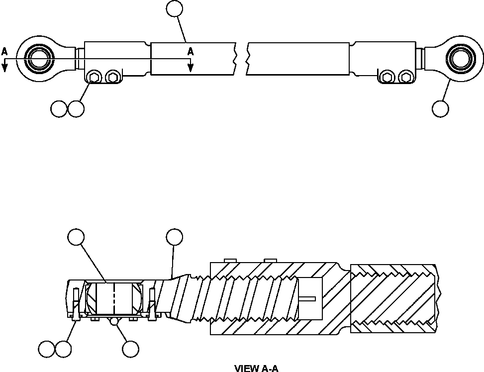ROD, END - R.H. EH0871 KOMATSU
