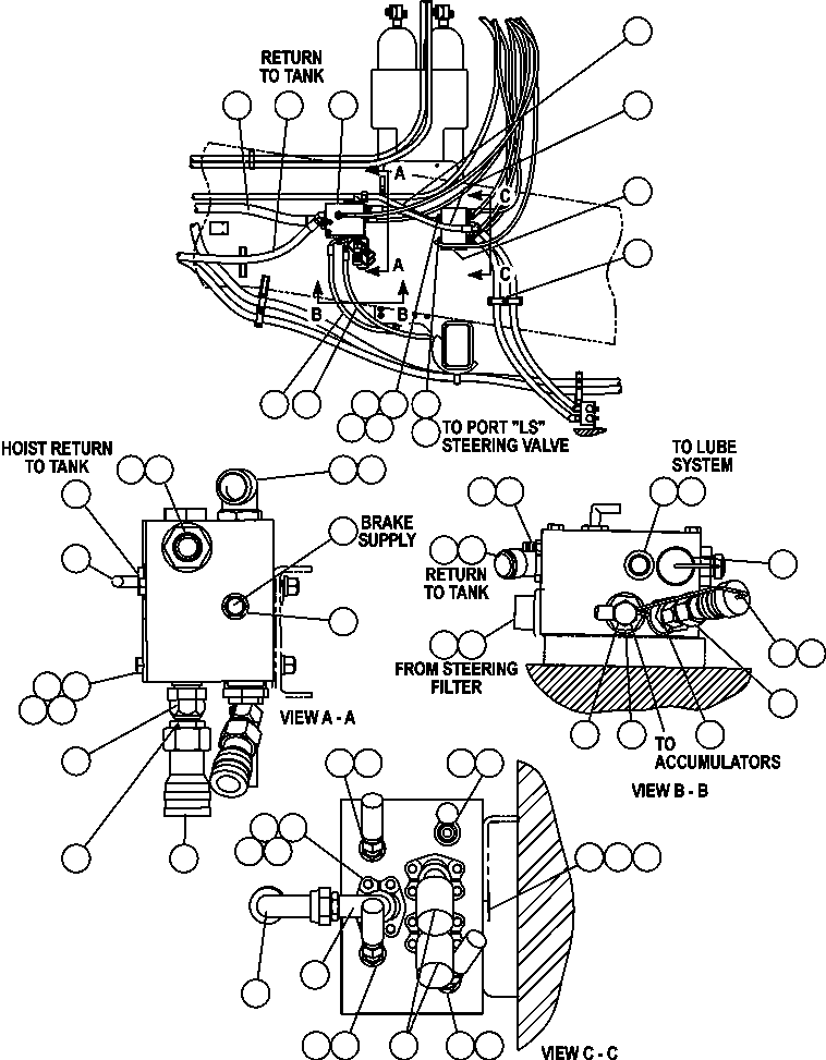 Прямой переходный фитинг WB0645 KOMATSU