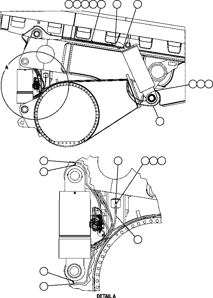 Длинный ниппель D9862 KOMATSU