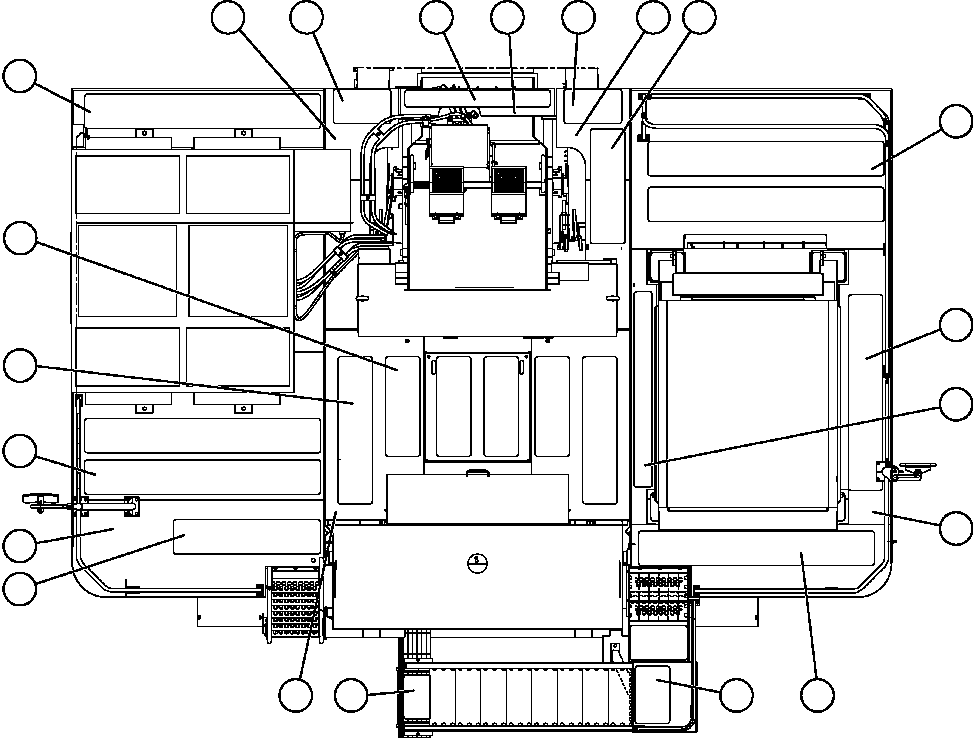 DECK, REAR CENTER - RH EM2483 KOMATSU