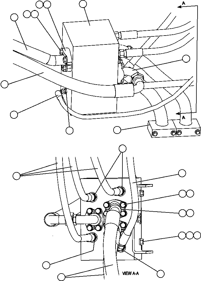 HOSE (STEERING VALVE PORT LS) HA7461 KOMATSU