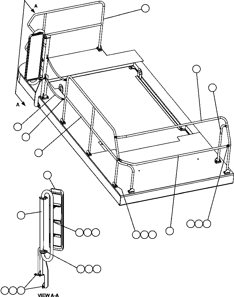 HANDRAIL, SIDE EM1969 KOMATSU