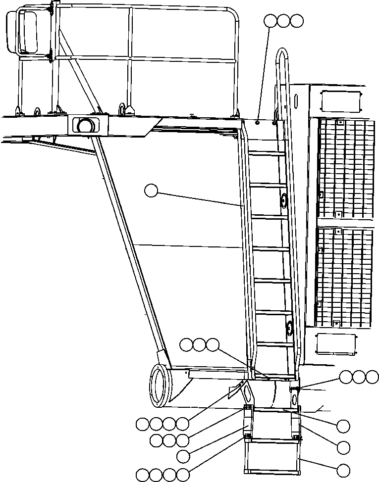 STEP, EXTENSION - R.H. ED5893 KOMATSU