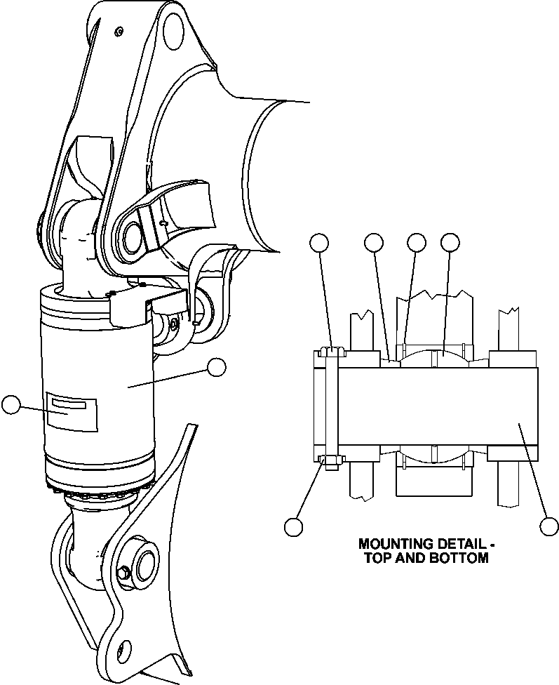 REAR SUSPENSION ASSEMBLY (SEE INDEX) EJ8859 KOMATSU
