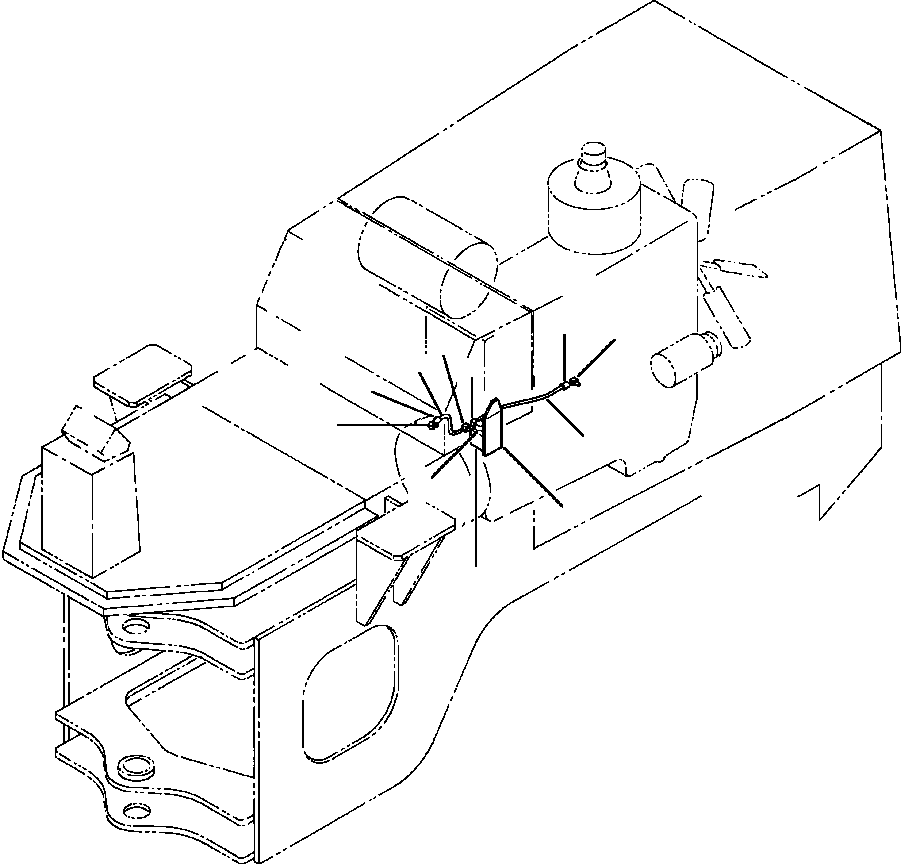BRACKET, SENSOR HOUSING 425-06-15130 KOMATSU