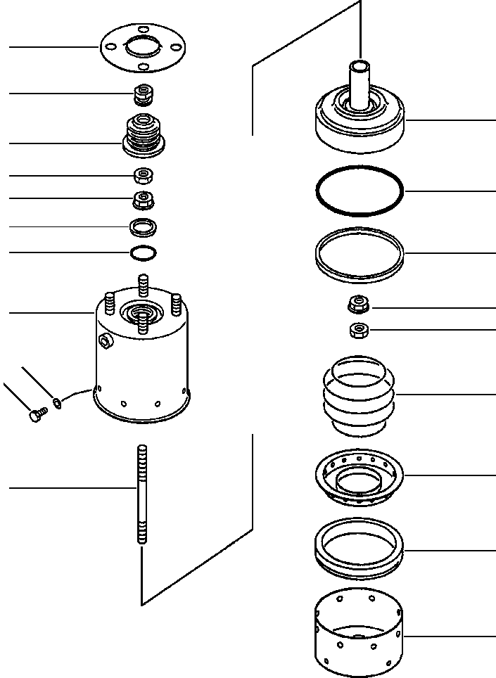 CYLINDER ASSEMBLY, SPRING 426-32-15500 KOMATSU
