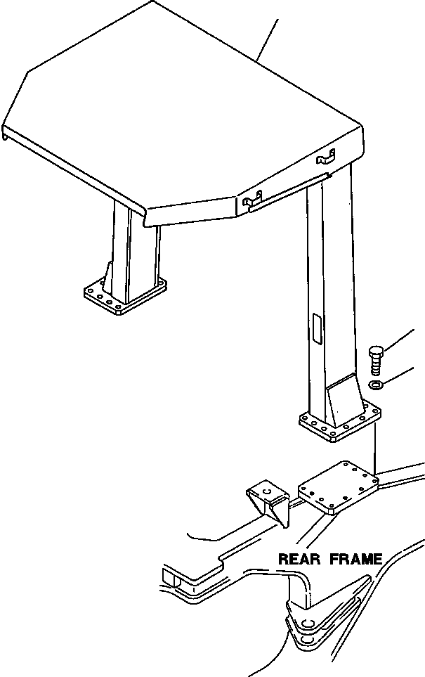 ROPS CANOPY ASSEMBLY 425-54-19002 KOMATSU