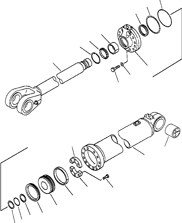 CYLINDER ASSEMBLY, LIFT 707-01-01040 KOMATSU