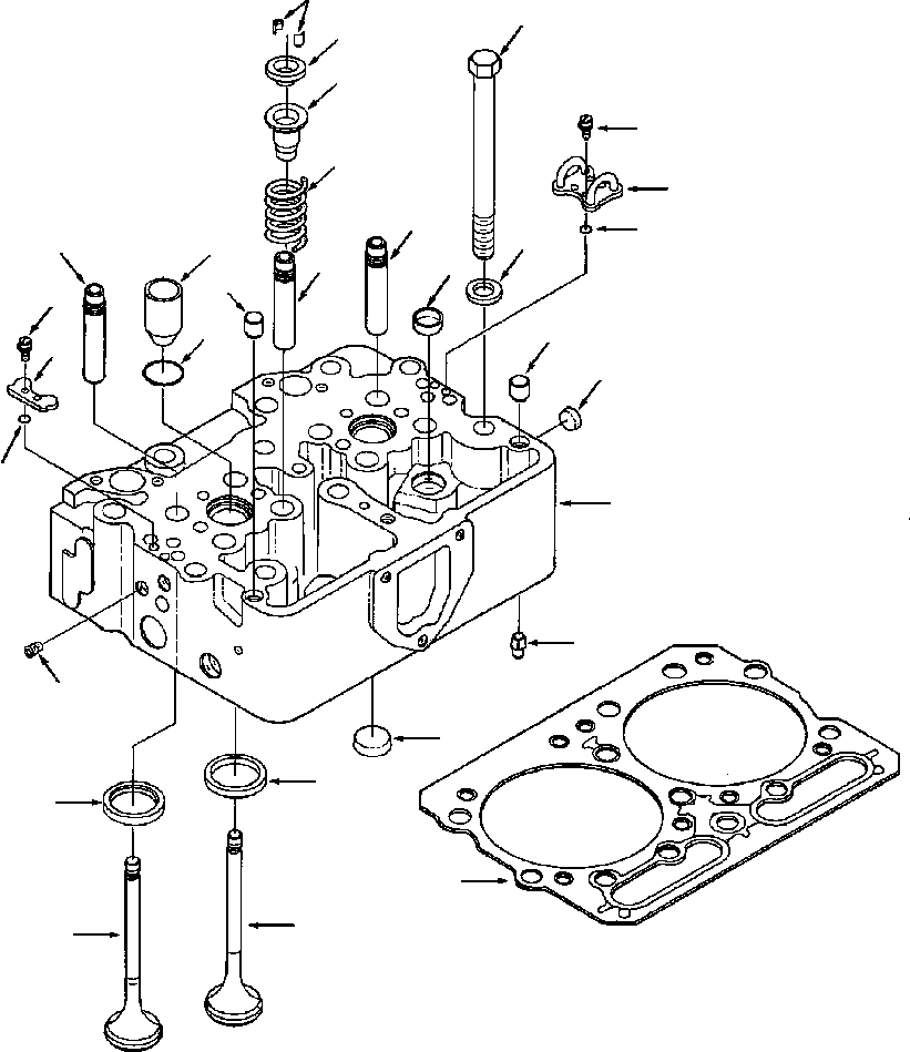 GUIDE, VALVE STEM INTAKE 1307 421 H1 KOMATSU
