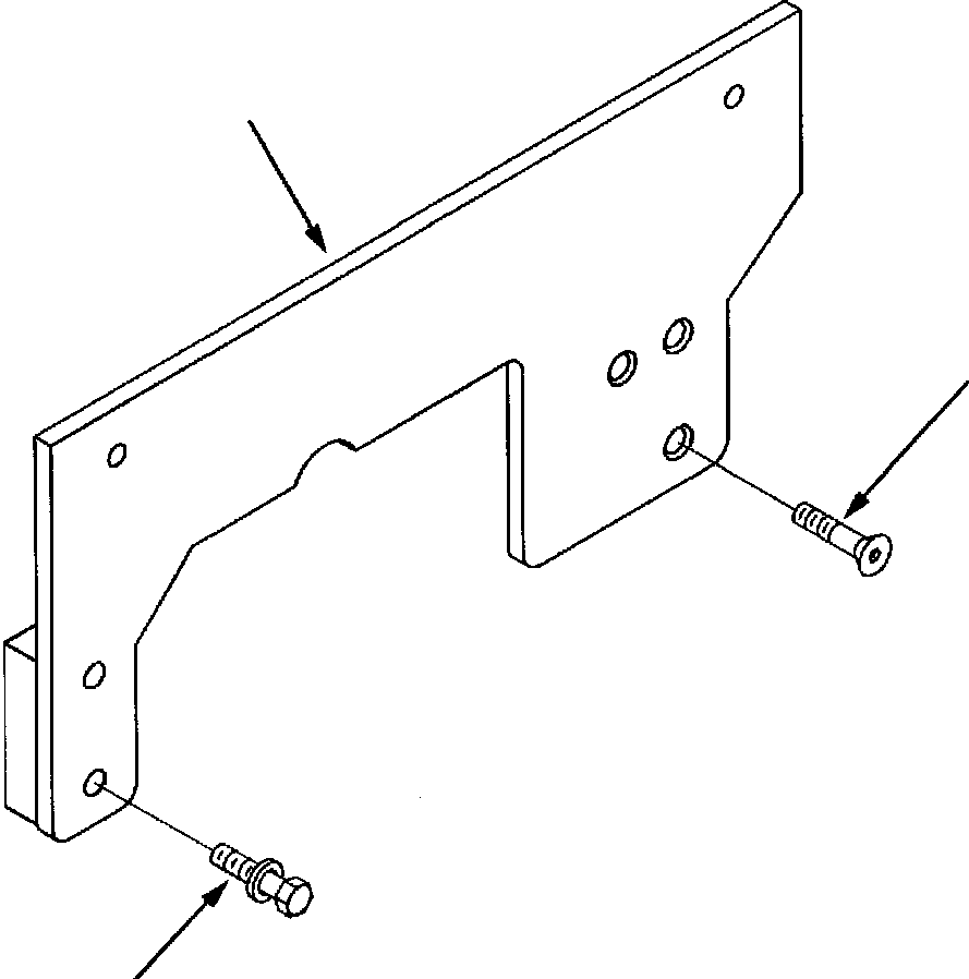 BRACKET, MUFFLER 1307 703 H1 KOMATSU