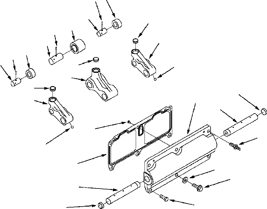 GASKET, CAM FOLLOWER HOUSING 1295 830 H1 KOMATSU