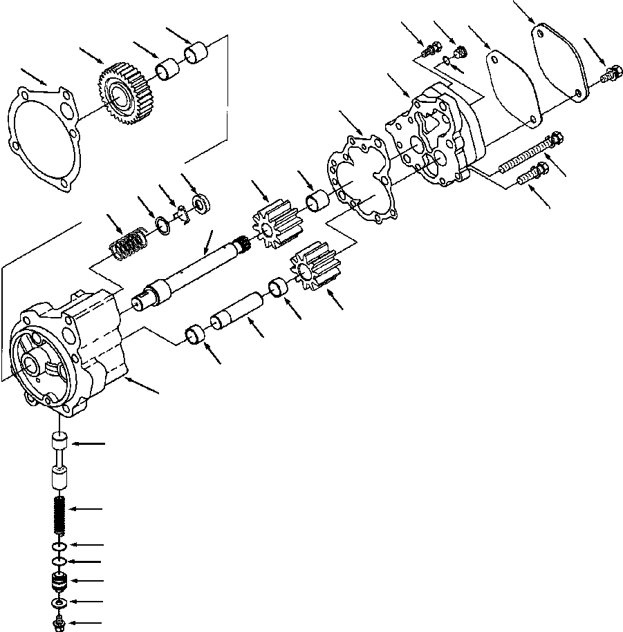 GEAR, LUBE OIL PUMP 1239 323 H2 KOMATSU