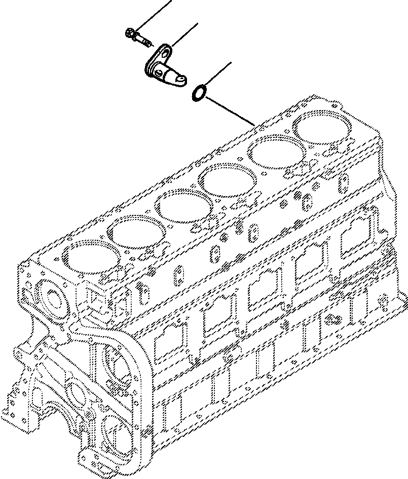 NOZZLE, PISTON COOLING 1307 404 H91 KOMATSU