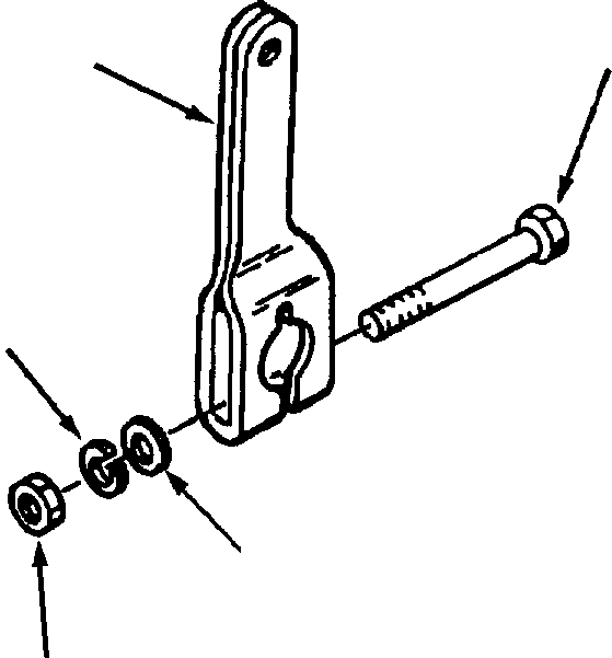 LEVER, THROTTLE 92 189 KOMATSU