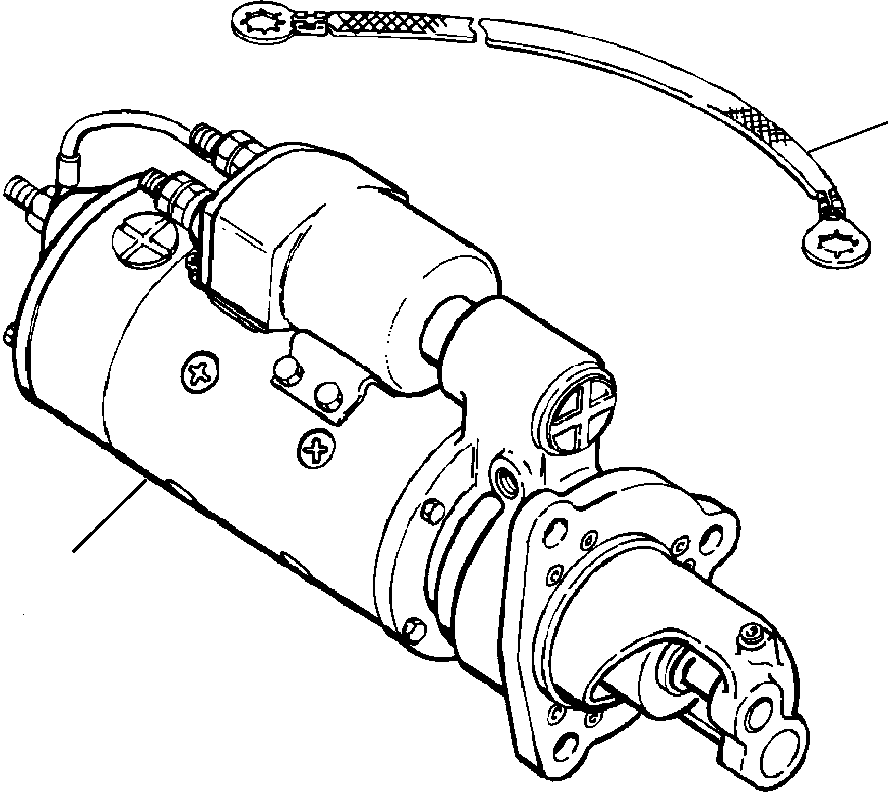 MOTOR, STARTING 1296 867 H1 KOMATSU