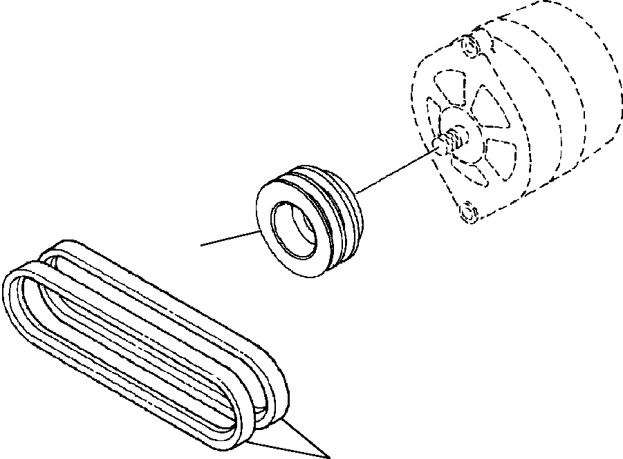 PULLEY, ALTERNATOR 1238 874 H1 KOMATSU