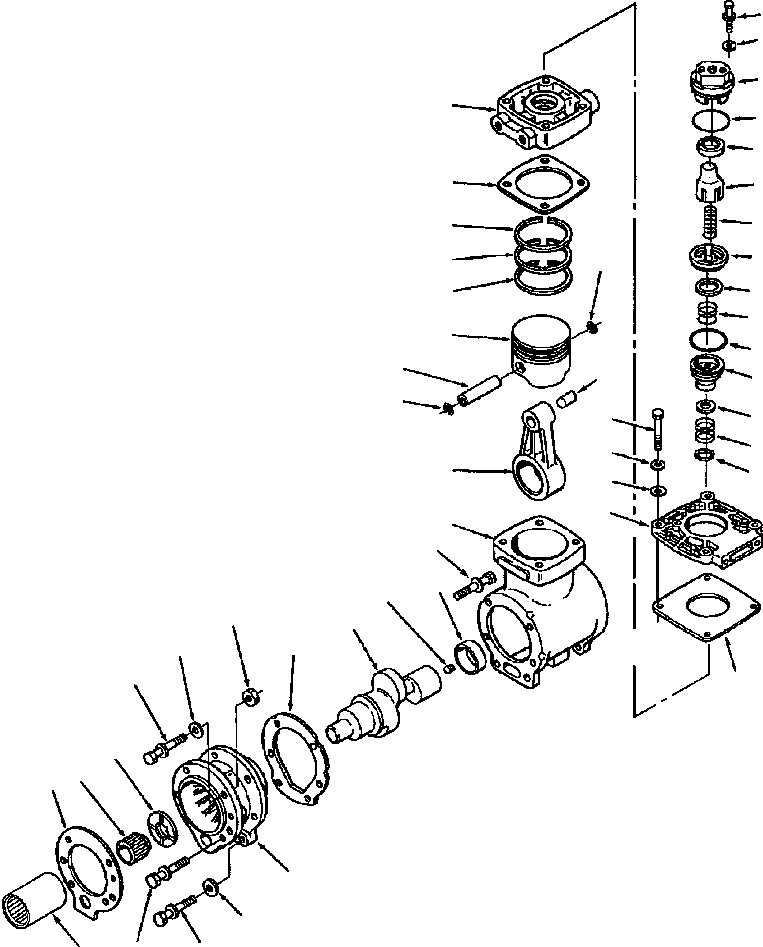 CRANKCASE, COMPRESSOR 1295 137 H91 KOMATSU