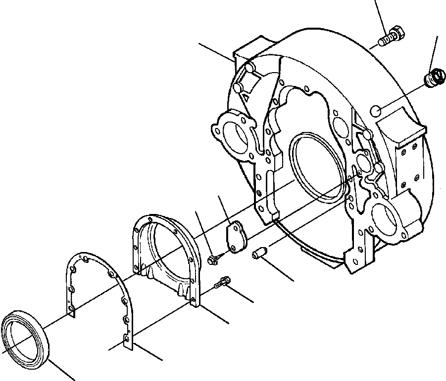 GASKET, REAR COVER 1239 962 H2 KOMATSU