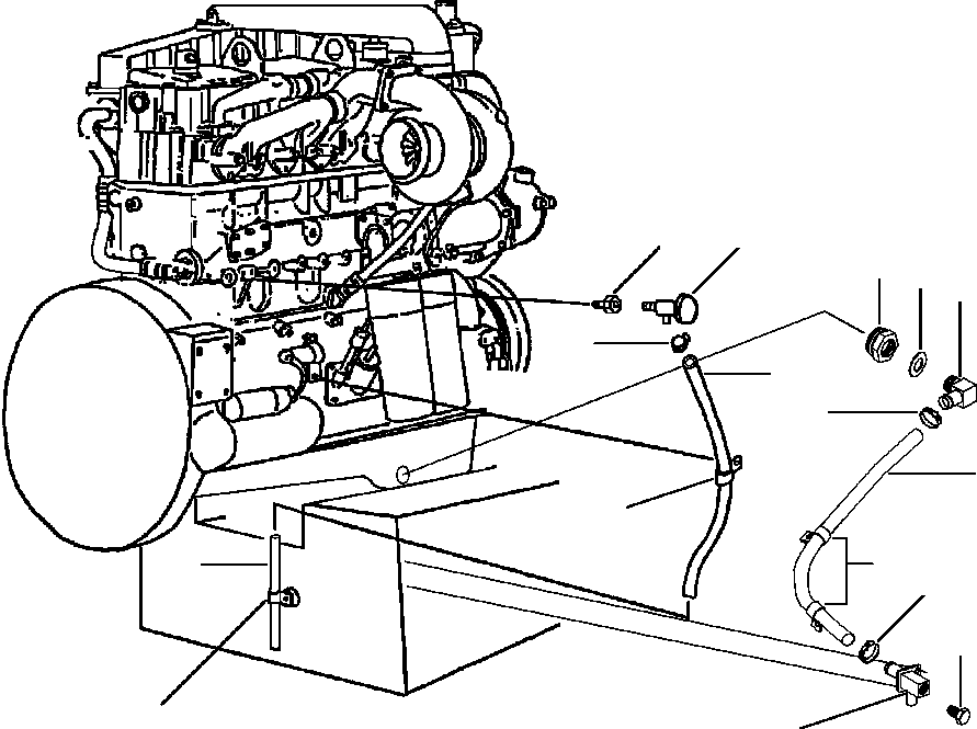 VALVE, SHUT-OFF (ENGINE BLOCK DRAIN) 1026 435 C1 KOMATSU