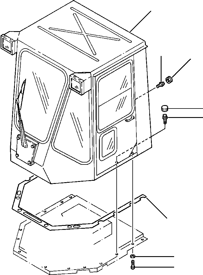 CAB ASSEMBLY, OPERATOR'S 421-925-A101 KOMATSU