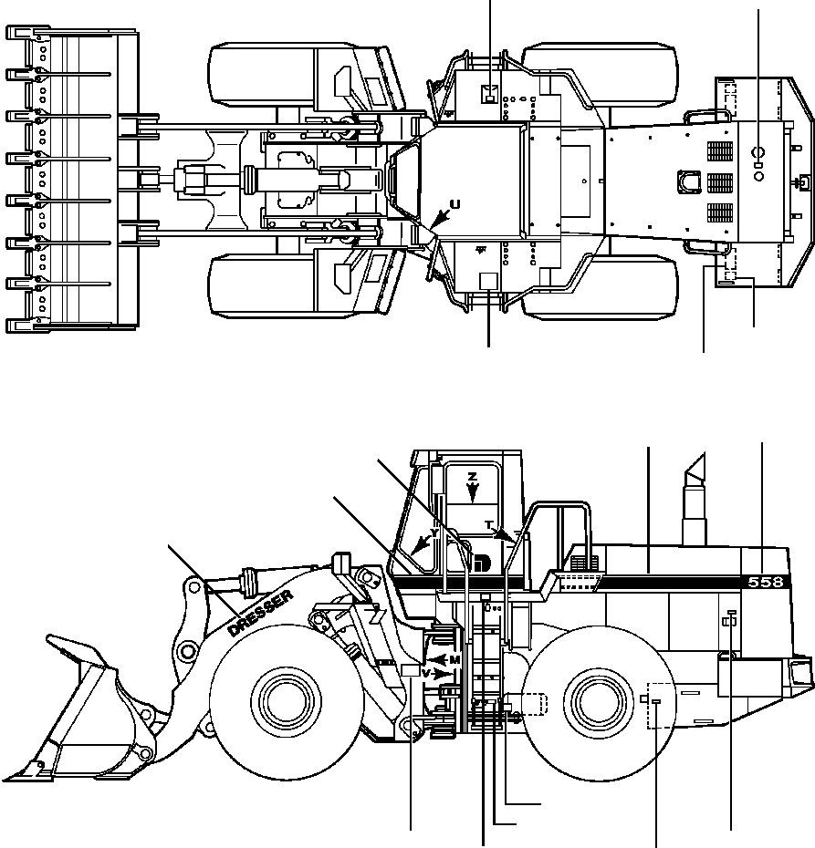 PRODUCT GRAPHIC, EMERGENCY EXIT 1170 732 C2 KOMATSU
