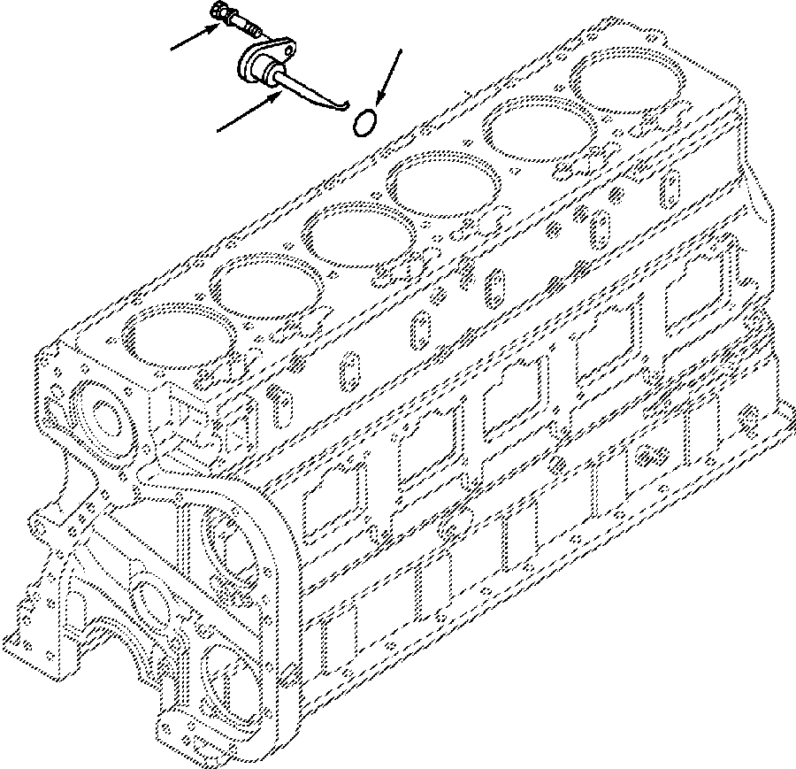 NOZZLE ASSEMBLY - PISTON COOLING 1239 313 H91 KOMATSU