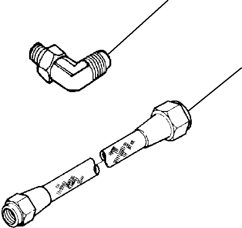 HOSE, FLEXIBLE (INLET TO FUEL FILTER) 1295 859 H1 KOMATSU