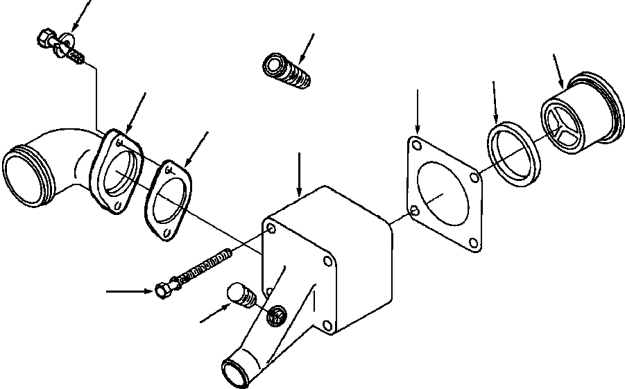 HOUSING - THERMOSTAT 1295 937 H1 KOMATSU