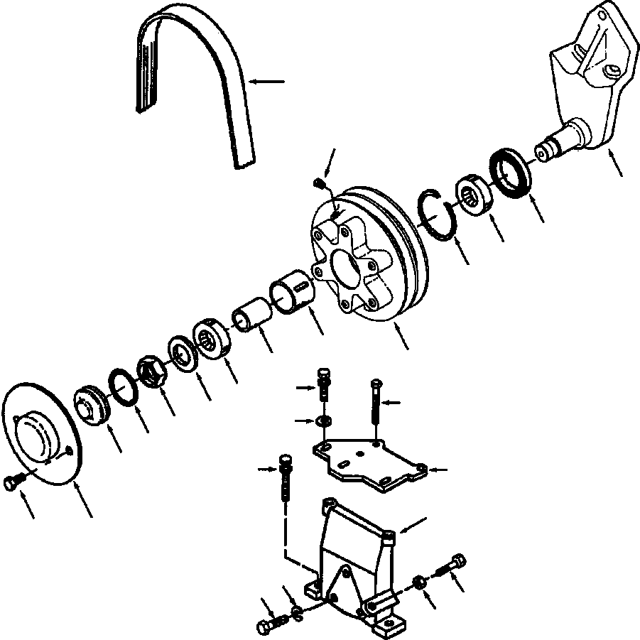 BRACE, FAN 1238 926 H1 KOMATSU