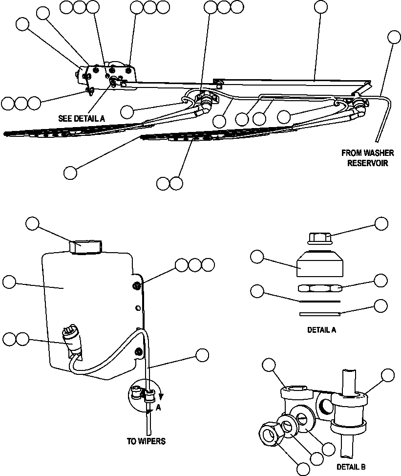 ARM, WET WIPER PB9924 KOMATSU