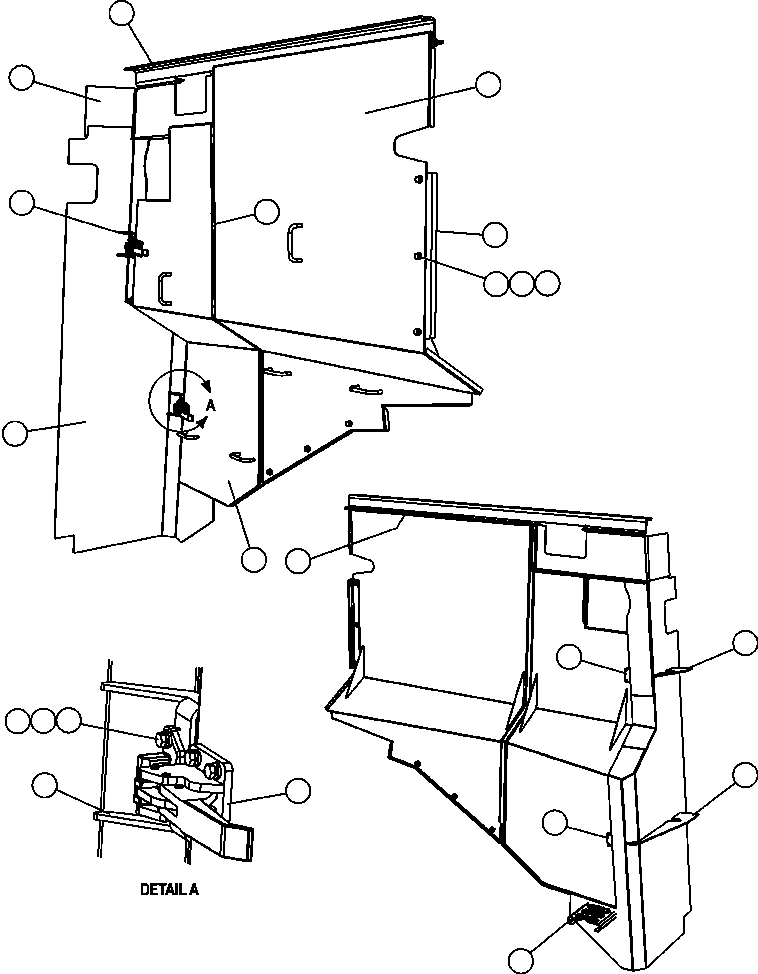 PLATE, L.H. UPPER SUPPORT EM7939 KOMATSU