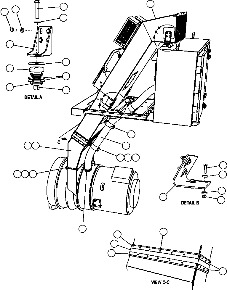 Монтажный кронштейн EL8947 KOMATSU
