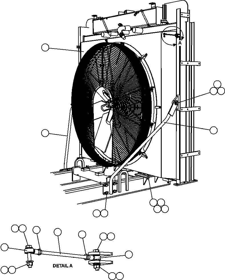 RADIATOR & SHROUD ASSEMBLY (SEE INDEX) PC2067 KOMATSU