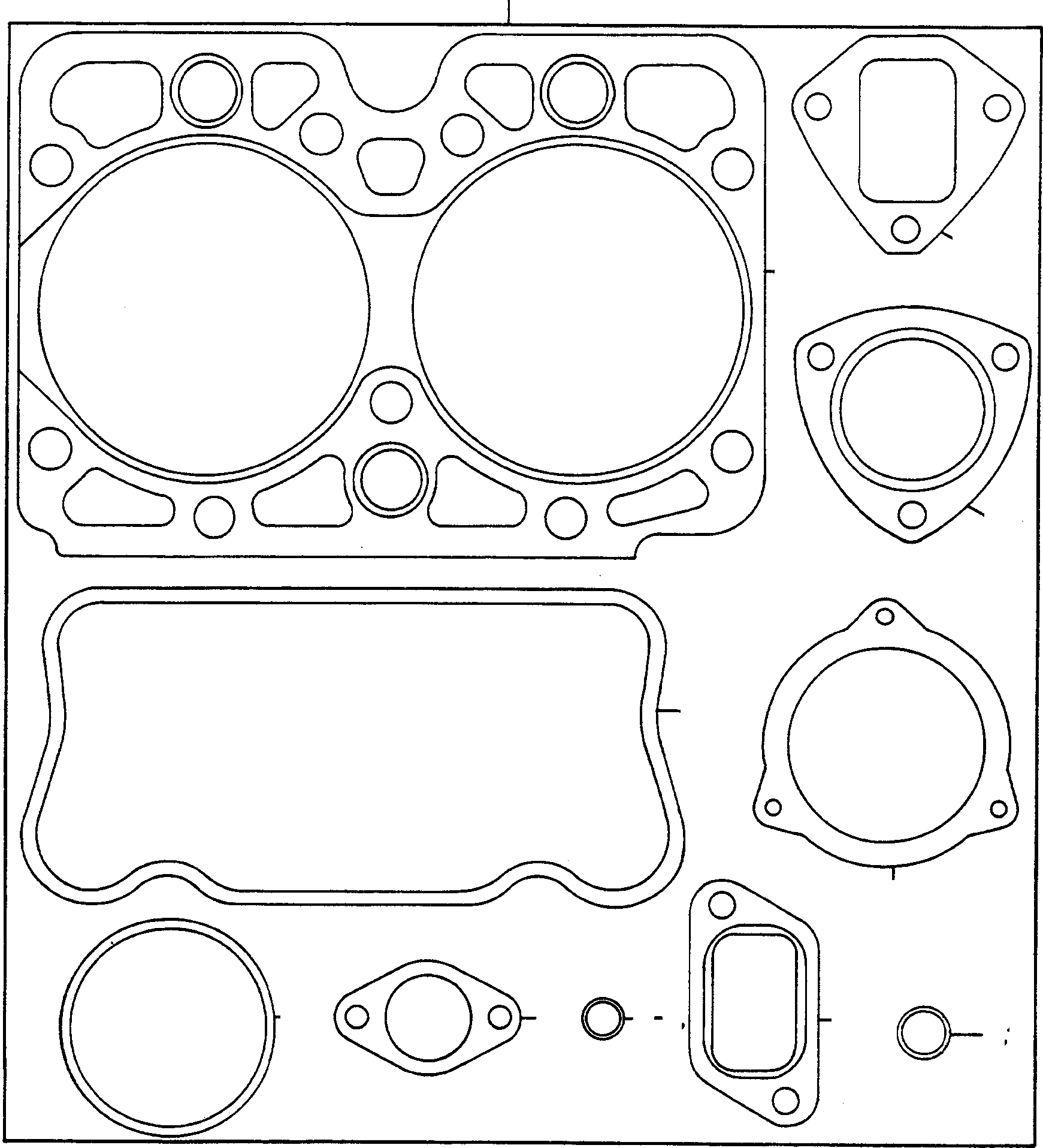 HEAD GASKET 3070733M1 KOMATSU