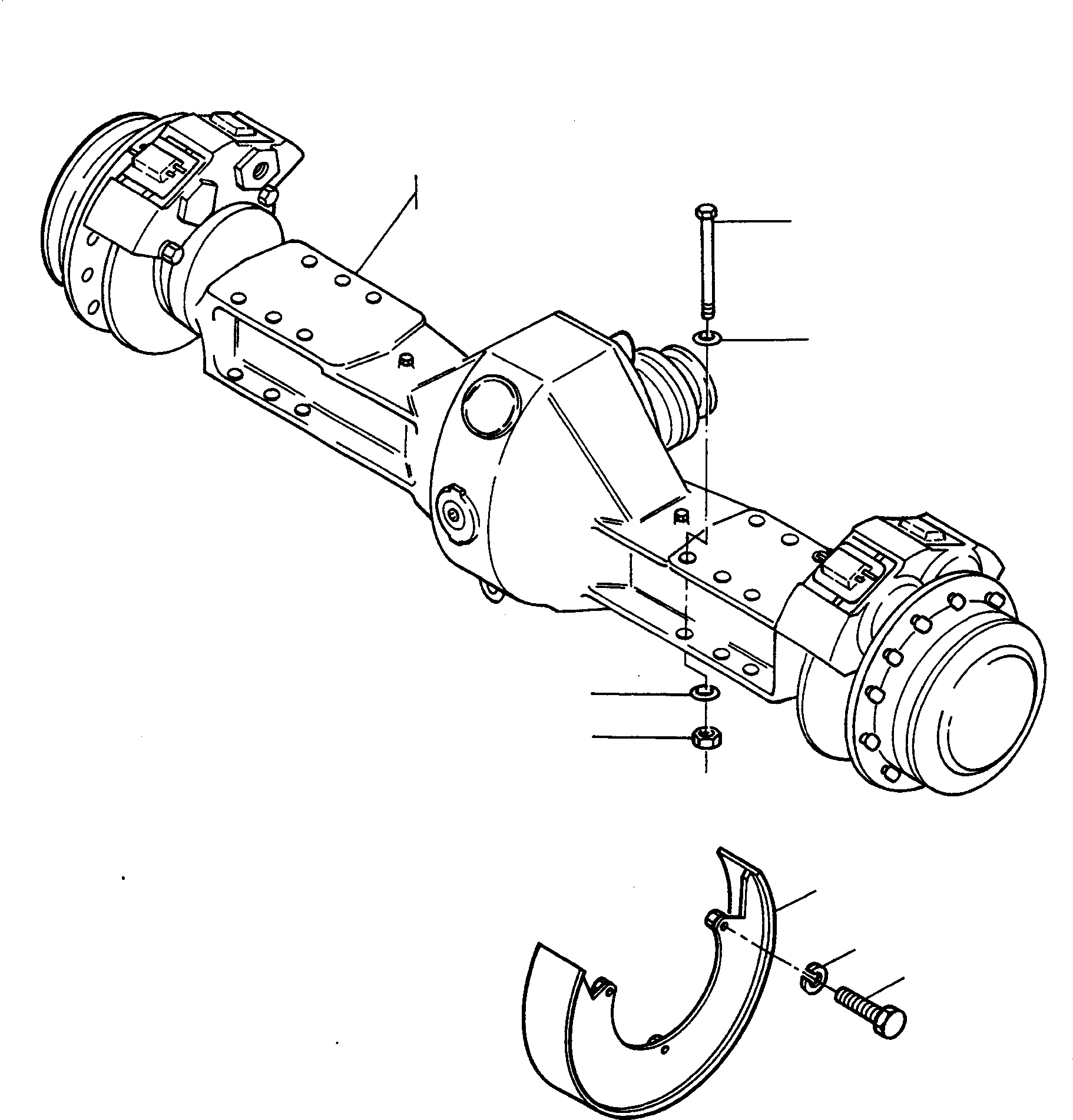 REAR AXLE 3087369M92 KOMATSU