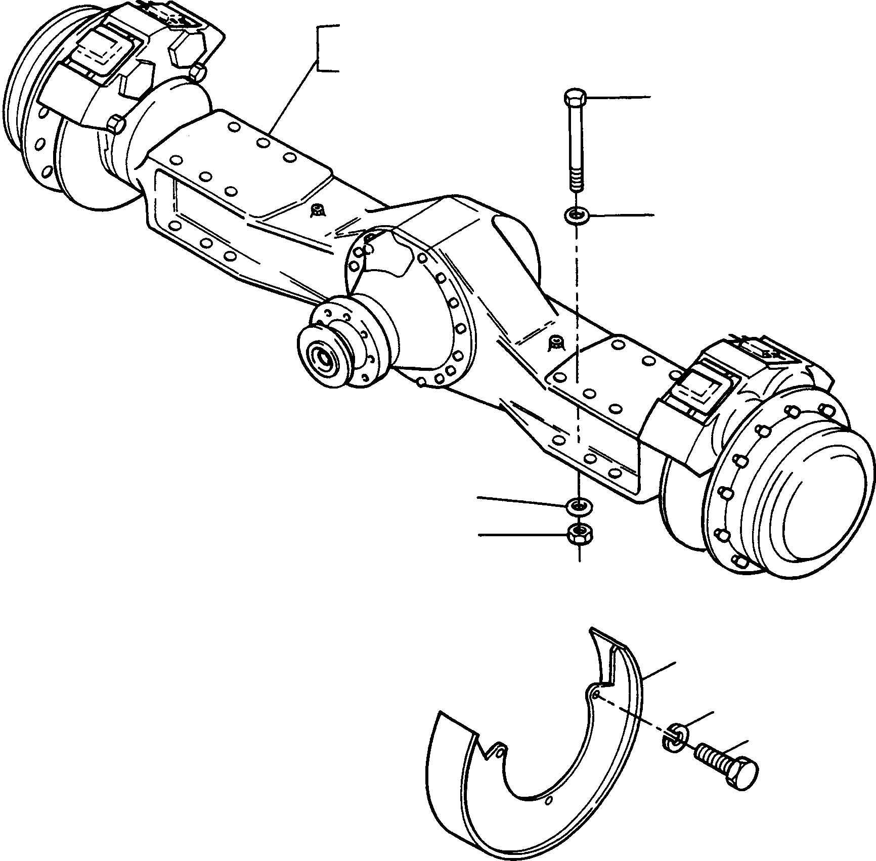 FRONT AXLE 3087367M92 KOMATSU