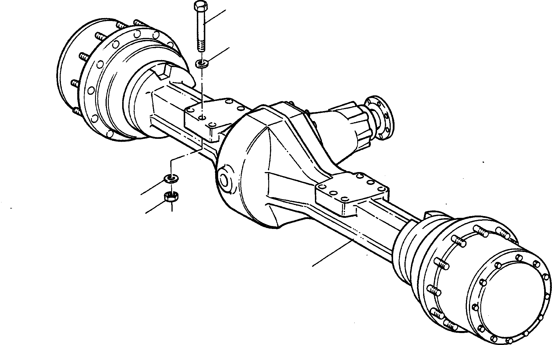 REAR AXLE 4002333M91 KOMATSU