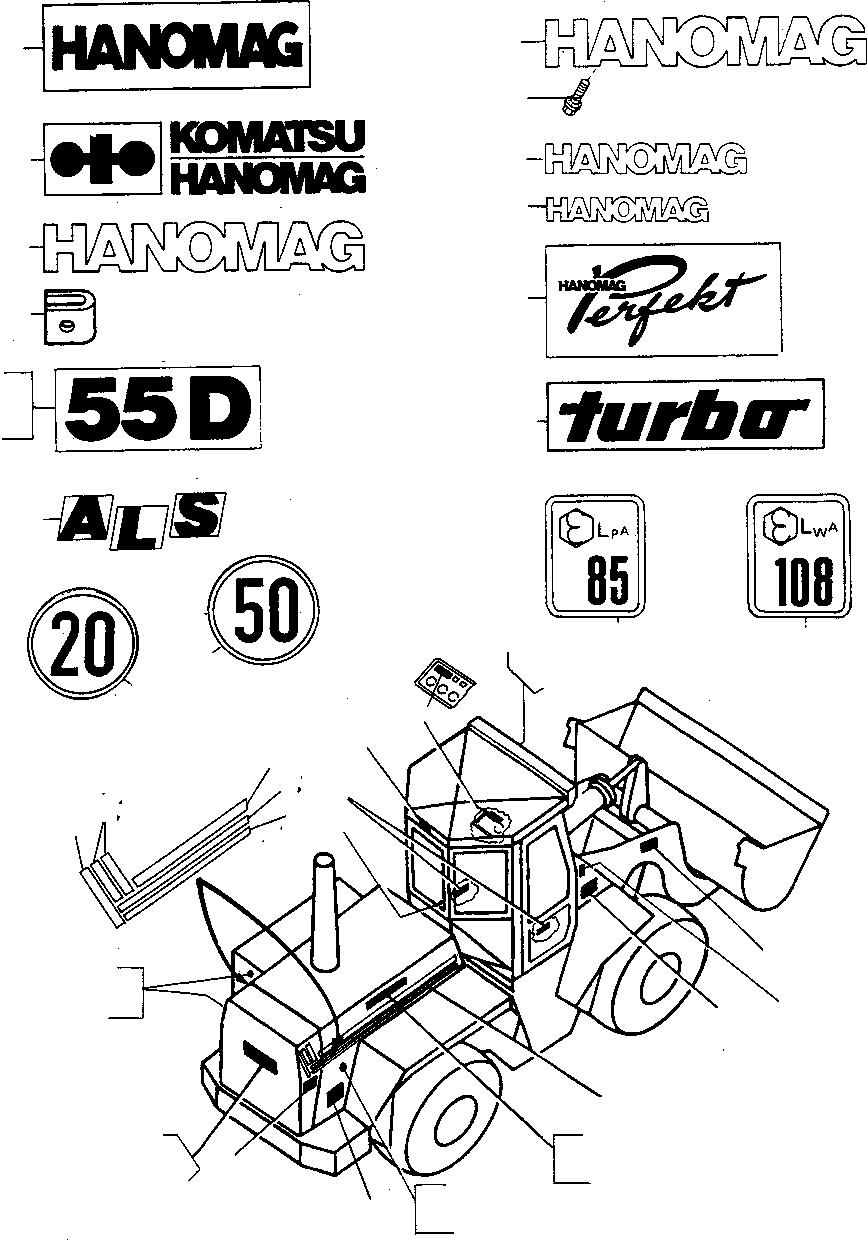 NOTE PLATE 4004726M1 KOMATSU