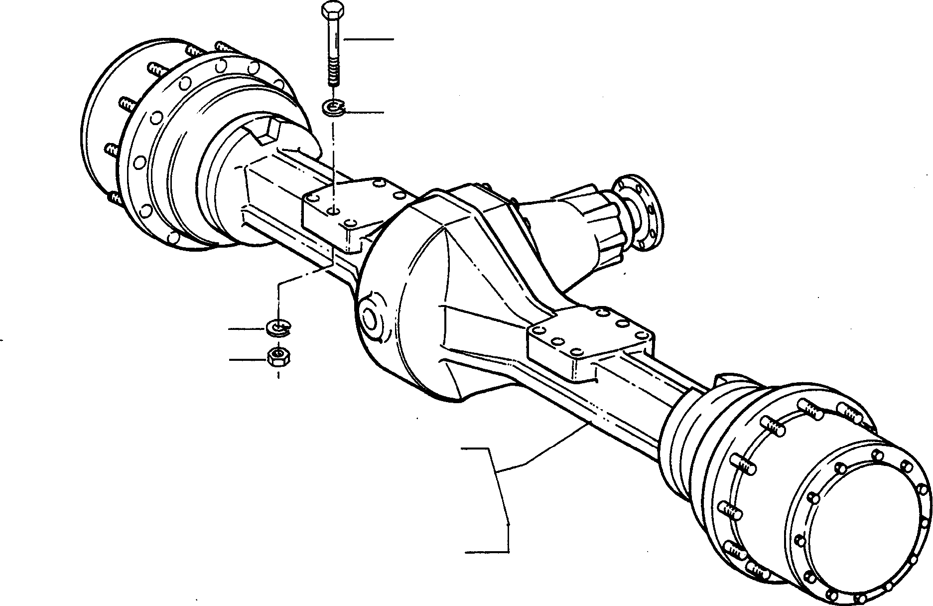 REAR AXLE 4005155M91 KOMATSU