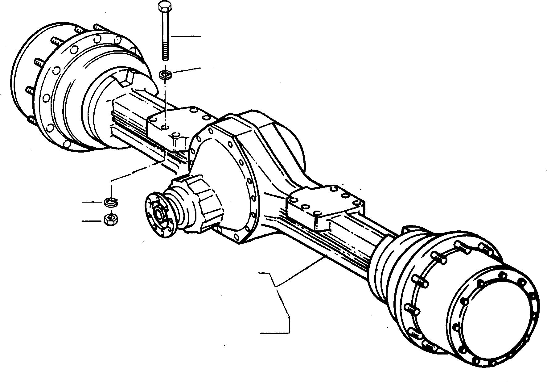 FRONT AXLE 4004790M91 KOMATSU