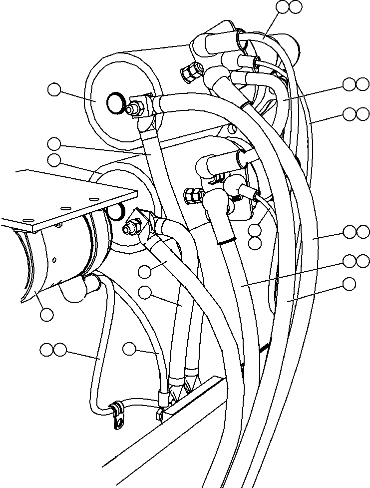 Кабель (чёрный) CH5722 KOMATSU