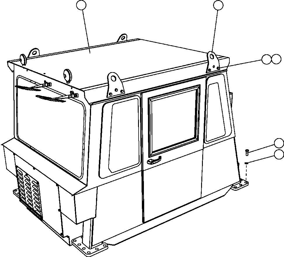 Кабина в сборе EM0031 KOMATSU