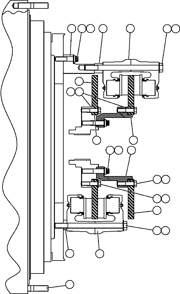NOTE: (1) INCLUDED IN AK3430 DISC/BUSHING KIT. AK3430 KOMATSU
