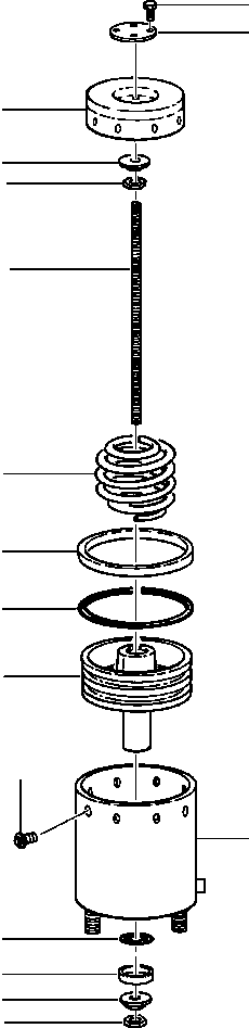 CYLINDER ASSEMBLY, AIR - PARKING BRAKE 1140 418 C1 KOMATSU