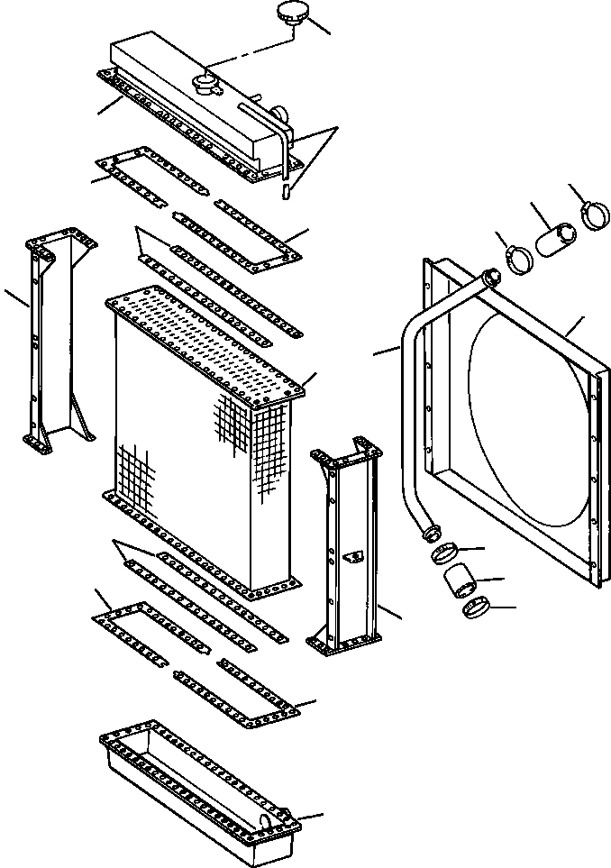CAP, RADIATOR 73 736 KOMATSU