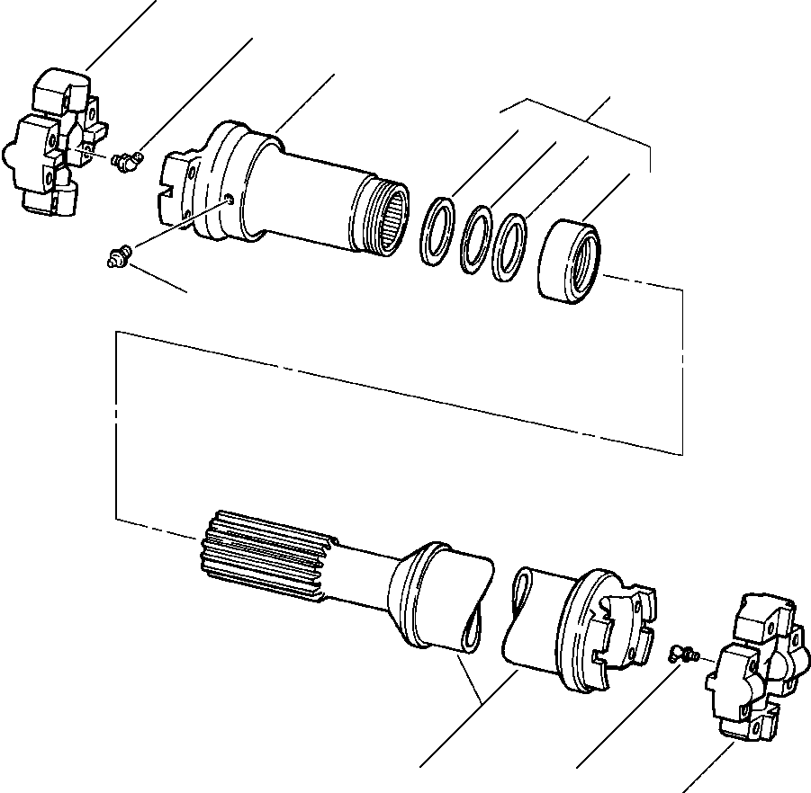 SHAFT, DRIVE - CONVERTER TO TRANSMISSION 885 813 C92 KOMATSU