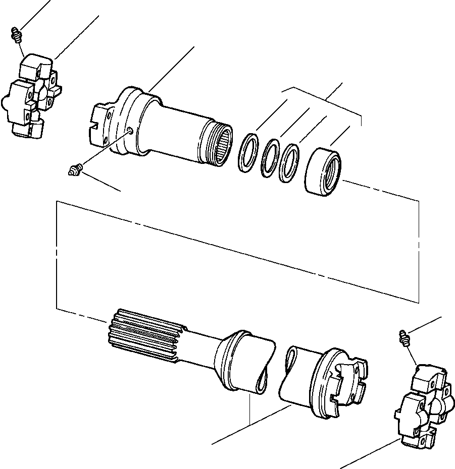 SPIDER AND BEARING 1267 080 H1 KOMATSU