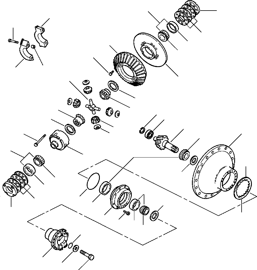 YOKE, REAR DIFFERENTIAL 1110 366 C1 KOMATSU